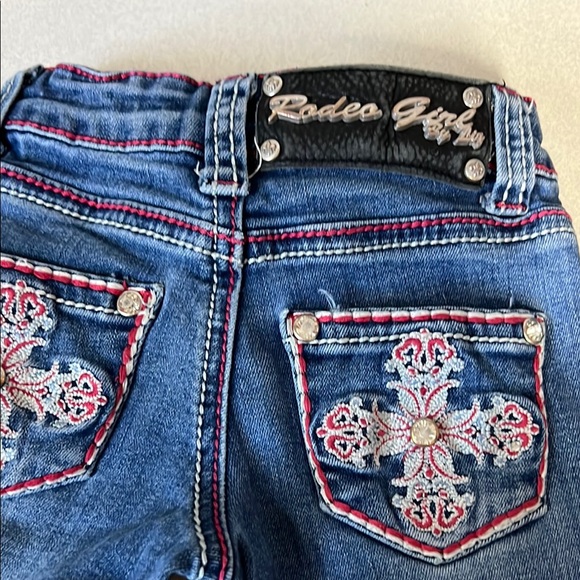 Rodeo girl Other - Blue Embroidered Kids Jeans
